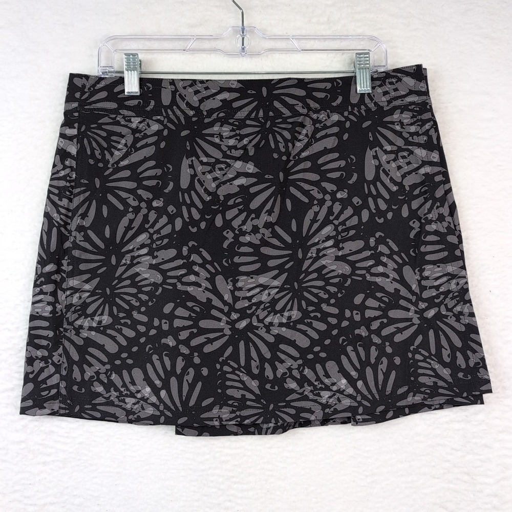 NWT RipSkirt Hawaii Wrap Skirt Large Length 1 Shibori Butterfly Charcoal Black